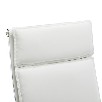 Καρέκλα γραφείου διευθυντη Mavel pakoworld PU λευκό 55x62x100-110εκ