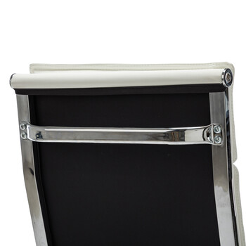 Καρέκλα γραφείου διευθυντη Mavel pakoworld PU λευκό 55x62x100-110εκ