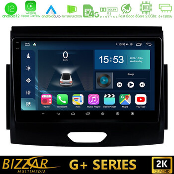 Bizzar g+ Series Ford Ranger 2017-2022 8core Android12 6+128gb Navigation Multimedia Tablet 9 u-g-Fd0496