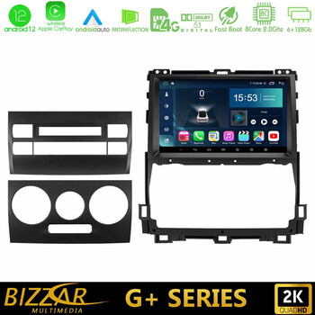 Bizzar g+ Series Toyota Land Cruiser J120 2002-2009 8core Android12 6+128gb Navigation Multimedia Tablet 9 u-g-Ty0451