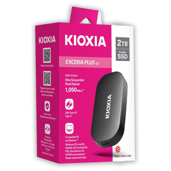 KIOXIA EXCERIA PLUS G2 PORTABLE USB 3.2 EXTERNAL SSD 500GB