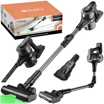 Ruhhy Ασύρματη Ηλεκτρική Σκούπα LunPro 400W με Αυτονομία 52 Λεπτά Χρήσης 26708