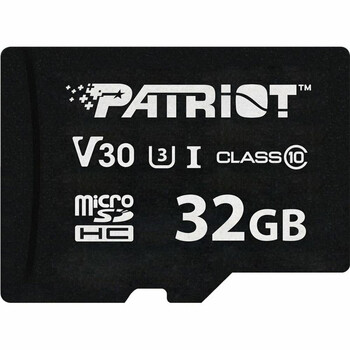 Patriot Memory Card VX Series 32GB MicroSDXC V30 Class 10 UHS-I U3 4K UHD (PSF32GVX31MCH) (PATRPSF32GVX31MCH)