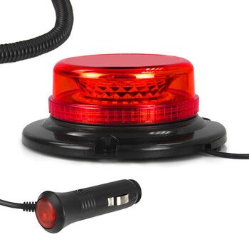 ΦΑΡΟΣ LED 12V-24V ΜΑΓΝΗΤΙΚΟΣ &amp; ΒΙΔΩΤΟΣ - ΚΟΚΚΙΝΟ