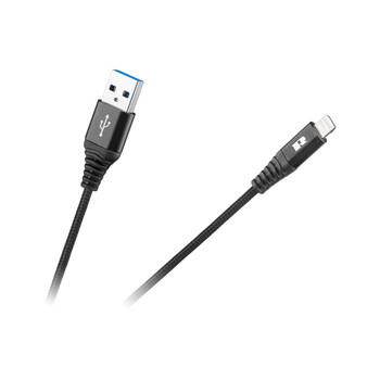 RB-6002-100-B . Καλώδιο USB - Lightning 1m Rebel μαύρο