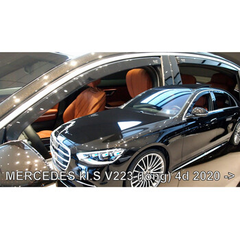 ΑΝΕΜ.SET23642 MERCEDES S W223 /V223 4D 2020+ ΣΕΤ ΑΝΕΜΟΘΡΑΥΣΤΕΣ ΑΥΤΟΚΙΝΗΤΟΥ ΑΠΟ ΕΥΚΑΜΠΤΟ ΦΙΜΕ ΠΛΑΣΤΙΚΟ HEKO - 4 ΤΕΜ.