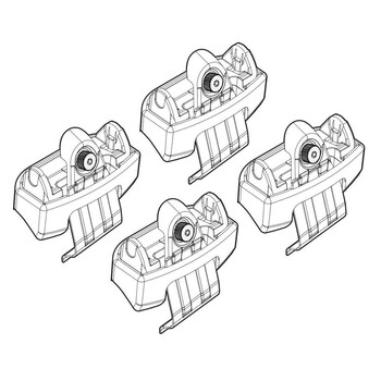 L.N21243 OPEL ASTRA L 5D 12/2021+ /PEUGEOT 305 5D/SW 08/2021+ ΑΚΡΑ ΓΙΑ ΜΠΑΡΕΣ NORDRIVE - 4ΤΕΜ.