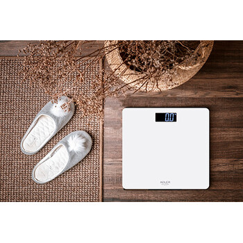 ADLER ELECTRIC BATHROOM SCALE WHITE