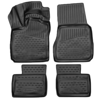 EXP.ELEMENT3D02407210K/NV RENAULT TWINGO 5D 2014+  ΜΑΡΚΕ ΠΑΤΑΚΙΑ ΣΕ ΣΚΑΦΗ TPE ΛΑΣΤΙΧΟ ΣΕ ΜΑΥΡΟ ΧΡΩΜΑ NOVLINE - 4 ΤΕΜ.