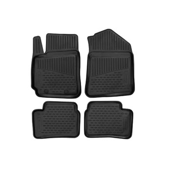 EXP.ELEMENTA14210210K/NV HYUNDAI i10 5D 2016-2019 ΜΑΡΚΕ ΠΑΤΑΚΙΑ ΣΕ ΣΚΑΦΗ TPE ΛΑΣΤΙΧΟ ΣΕ ΜΑΥΡΟ ΧΡΩΜΑ NOVLINE - 4 ΤΕΜ.