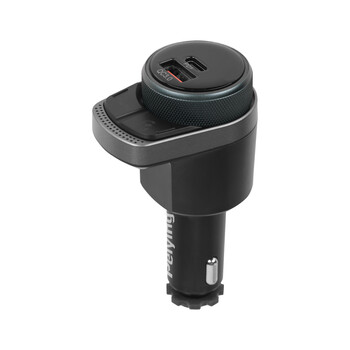 URZ0486 . Πομπός FM αυτοκινήτου με USB C και USB A Peiying