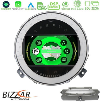 Bizzar oem Mini Cooper/one 8core Android12 2+32gb Navigation Multimedia System u-ql-Mn01