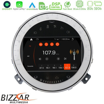Bizzar oem Mini Cooper/one 8core Android12 2+32gb Navigation Multimedia System u-ql-Mn01