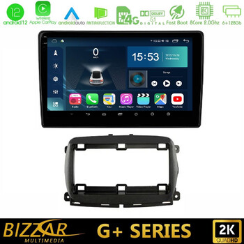 Bizzar g+ Series Fiat 500 2016&gt; 8core Android12 6+128gb Navigation Multimedia Tablet 9 u-g-Ft1150