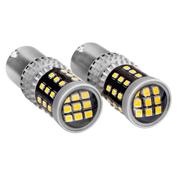 02800/AM ΛΑΜΠΑΚΙΑ ΔΙΠΟΛΙΚΑ LED ΛΕΥΚΑ CAN-BUS P21/5w BAY15D 12/24V 39xSMD 2016 ΑMiO - 2 TEM.