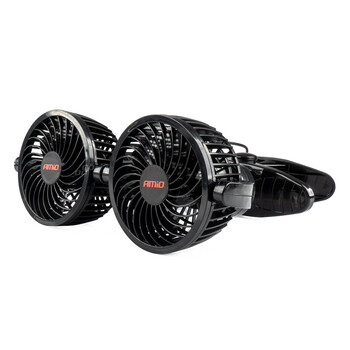 03012/AM ΑΝΕΜΙΣΤΗΡΑΣ ΔΙΠΛΟΣ 12V 2χ4''(10,8cm) ΜΕ ΦΙΣ ΑΝΑΠΤΗΡΑ/2 ΤΑΧΥΤΗΤΩΝ/ ΜΕ ΜΑΝΤΑΛΑΚΙ PRO SERIES ΑMiO - 1 TEM.
