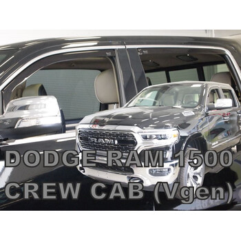 ΑΝΕΜ.SET13421 DODGE RAM 1500 CREW CAB (ΔΙΠΛΟΚΑΜΠΙΝΟ) 4D 2019+ ΣΕΤ ΑΝΕΜΟΘΡΑΥΣΤΕΣ ΑΥΤΟΚΙΝΗΤΟΥ ΑΠΟ ΕΥΚΑΜΠΤΟ ΦΙΜΕ ΠΛΑΣΤΙΚΟ HEKO - 4 ΤΕΜ.