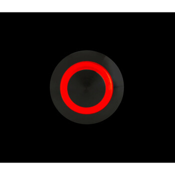 L4557.4 ΔΙΑΚΟΠΤΗΣ ΜΠΟΥΤΟΝ (BUTTON) 12/24V 5Amax 5PIN IP65 ON/OFF ME LED ΚΟΚΚΙΝΟ ΑΝΟΞΕΙΔΩΤΟ ΑΤΣΑΛΙ​ LAMPA - 1 TEM.