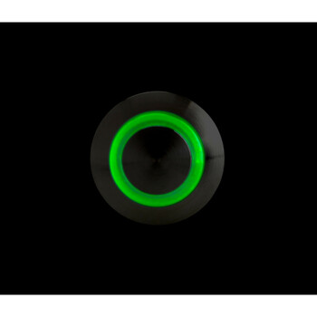 L4557.5 ΔΙΑΚΟΠΤΗΣ ΜΠΟΥΤΟΝ (BUTTON) 12/24V 5Amax 5PIN IP65 ON/OFF ME LED ΠΡΑΣΙΝΟ ΑΝΟΞΕΙΔΩΤΟ ΑΤΣΑΛΙ LAMPA - 1 TEM.