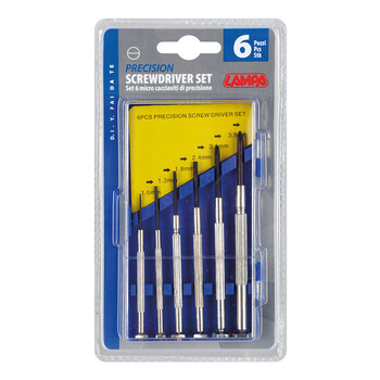 L6601.0 ΚΑΤΣΑΒΙΔΙΑ ΑΚΡΙΒΕΙΑΣ(+/-)  1,0/1,2/1,8/2,4/3,0/3,5mm ΣΕ ΚΑΣΕΤΙΝΑ ΠΛΑΣΤΙΚΗ LAMPA - ΣΕΤ 6 ΤΕΜΑΧΙΩΝ