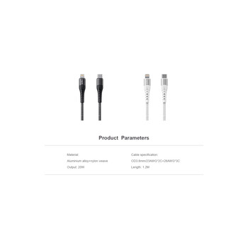 Καλώδιο Κινητού Τηλεφώνου - Havit HV-RH14 PD20W TYPE-C to Lightning