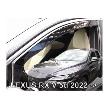 ΑΝΕΜ.30035 LEXUS RX V 5D 2022+ ​ΖΕΥΓΑΡΙ ΑΝΕΜΟΘΡΑΥΣΤΕΣ ΑΠΟ ΕΥΚΑΜΠΤΟ ΦΙΜΕ ΠΛΑΣΤΙΚΟ HEKO - 2 ΤΕΜ.