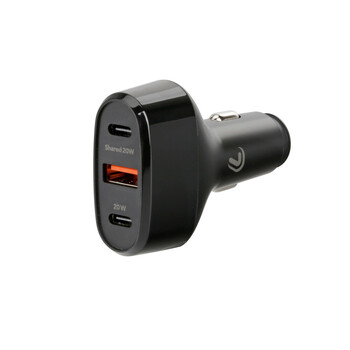 L3872.1 ΦΟΡΤΙΣΤΗΣ ΑΝΑΠΤΗΡΑ 12/24V MAX 40W ΜΕ 1 ΘΥΡΑ USB A & 2 ΘΥΡΕΣ USB C FAST CHARGE ΜΑΥΡΟΣ ROCKET 3 PRO LAMPA - 1 TEM.