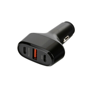 L3872.1 ΦΟΡΤΙΣΤΗΣ ΑΝΑΠΤΗΡΑ 12/24V MAX 40W ΜΕ 1 ΘΥΡΑ USB A & 2 ΘΥΡΕΣ USB C FAST CHARGE ΜΑΥΡΟΣ ROCKET 3 PRO LAMPA - 1 TEM.