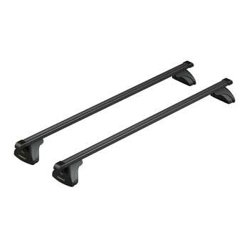 N15320 ΜΠΑΡΕΣ ΟΡΟΦΗΣ ΣΙΔΗΡΟΥ QUADRA M 120 cm MAX-LOAD ΣΕΤ ΣΕ ΜΑΥΡΟ ΧΡΩΜΑ ΜΕ ΠΡΟΣΤΑΤΕΥΤΙΚΑ ΚΑΠΑΚΙΑ ΑΚΡΩΝ EVOS LP ΓΙΑ ΑΠΛΗ ΟΡΟΦΗ NORDRIVE - 2 ΤΕΜ.