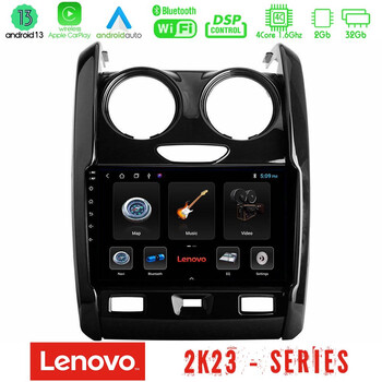 Lenovo car pad Dacia Duster 2014-2018 4core Android 13 2+32gb Navigation Multimedia Tablet 9 u-len-Dc0430