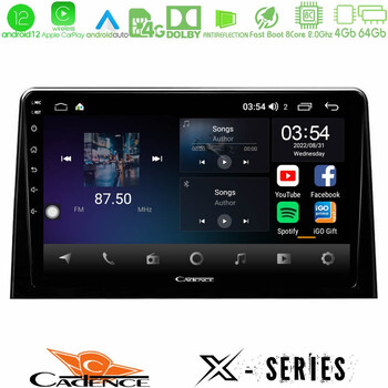 Cadence x Series Peugeot Partner / Citroën Berlingo 2020-&Gt; 8core Android12 4+64gb Navigation Multimedia Tablet 10 u-x-Ct1028