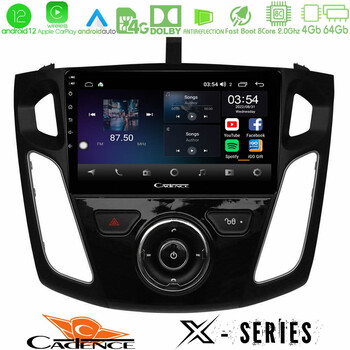 Cadence x Series Ford Focus 2012-2018 8core Android12 4+64gb Navigation Multimedia Tablet 9 u-x-Fd0044