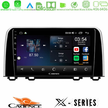 Cadence x Series Honda cr-v 2019-> 8core Android12 4+64gb Navigation Multimedia Tablet 10 u-x-Hd0160