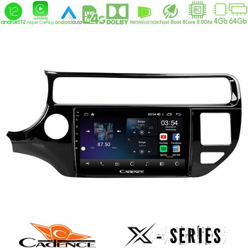 Cadence x Series kia rio 2015-2017 8core Android12 4+64gb Navigation Multimedia Tablet 9 u-x-Ki0553