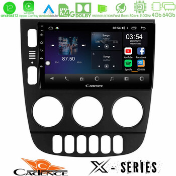 Cadence x Series Mercedes ml Class 1998-2005 8core Android12 4+64gb Navigation Multimedia Tablet 9 u-x-Mb1418