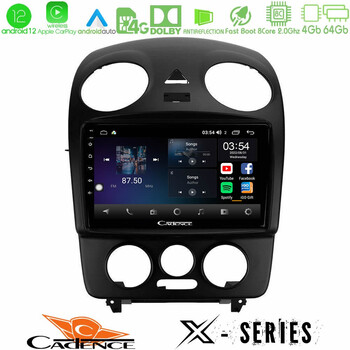 Cadence x Series vw Beetle 8core Android12 4+64gb Navigation Multimedia Tablet 9 u-x-Vw1059