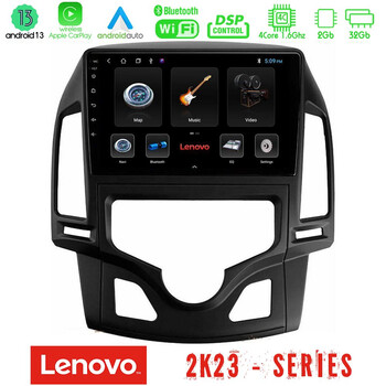 Lenovo car pad Hyundai i30 2007-2012 Auto a/c 4core Android 13 2+32gb Navigation Multimedia Tablet 9 u-len-Hy0800