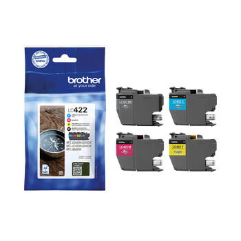 Brother Μελάνι Inkjet LC Black, Cyan, Magenta, Yellow Cartridge (LC422VAL) (BROLC422VAL) Brother Μελάνι Inkjet LC Black, Cyan, Magenta, Yellow Cartridge (LC422VAL) (BROLC422VAL)