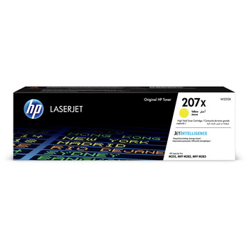 HP 207X Yellow LaserJet Toner Cartridge (2.45k) (W2212X) (HPW2212X) HP 207X Yellow LaserJet Toner Cartridge (2.45k) (W2212X) (HPW2212X)