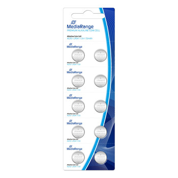 Αλκαλική Μπαταρία MediaRange Premium Coin Cells AG10 1.5V (LR54) (10 Pack) (MRBAT112)