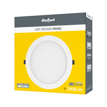 ZAR0556 . Λάμπα LED οροφής 18W/230V 4000K Rebel