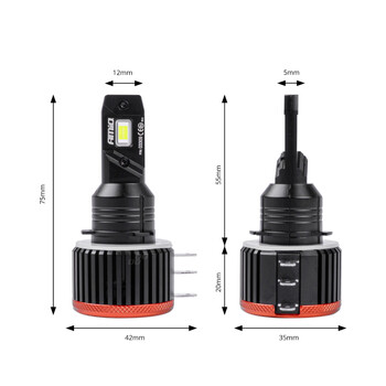 03309/AM ΛΑΜΠΕΣ LED H15 9-16V 90W 6.500K 9900lm CANBUS ΜΕ ΑΝΕΜΙΣΤΗΡΑΚΙ X3 SERIES AMIO - 2ΤΕΜ.