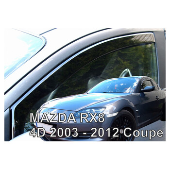 ΑΝΕΜ.23181 MAZDA RX8 4D 2003-2012 COUPE ΖΕΥΓΑΡΙ ΑΝΕΜΟΘΡΑΥΣΤΕΣ ΑΠΟ ΕΥΚΑΜΠΤΟ ΦΙΜΕ ΠΛΑΣΤΙΚΟ HEKO - 2 ΤΕΜ.