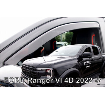 ΑΝΕΜ.SET15347 FOR RANGER 4D 2022+ /RAPTOR 2022+  ΣΕΤ ΑΝΕΜΟΘΡΑΥΣΤΕΣ ΑΥΤΟΚΙΝΗΤΟΥ ΑΠΟ ΕΥΚΑΜΠΤΟ ΦΙΜΕ ΠΛΑΣΤΙΚΟ HEKO - 4 ΤΕΜ.