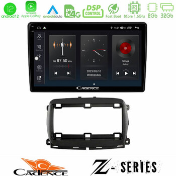 Cadence z Series  Fiat 500 2016> 8core Android12 2+32gb Navigation Multimedia Tablet 9 u-z-Ft1150