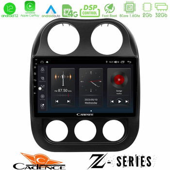 Cadence z Series Jeep Compass 2012-2016 8core Android12 2+32gb Navigation Multimedia Tablet 9 u-z-Jp0076