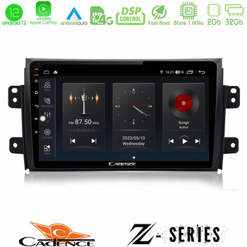 Cadence z Series Suzuki sx4 2006-2014 Fiat Sedici 2006-2014 8core Android12 2+32gb Navigation Multimedia Tablet 9 u-z-Sz0649