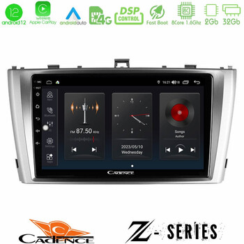 Cadence z Series Toyota Avensis t27 8core Android12 2+32gb Navigation Multimedia Tablet 9 u-z-Ty0864