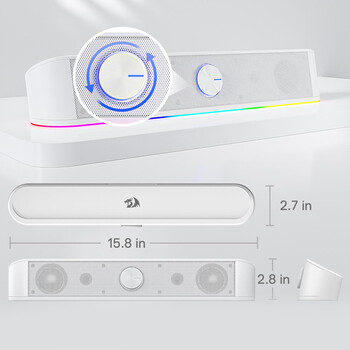 Gaming Soundbar -  Redragon Adiemus GS560 Adiemus (White)