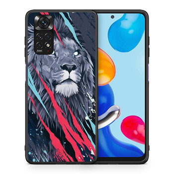 PopArt Lion Designer - Xiaomi Redmi Note 11 4G / 11S θήκη